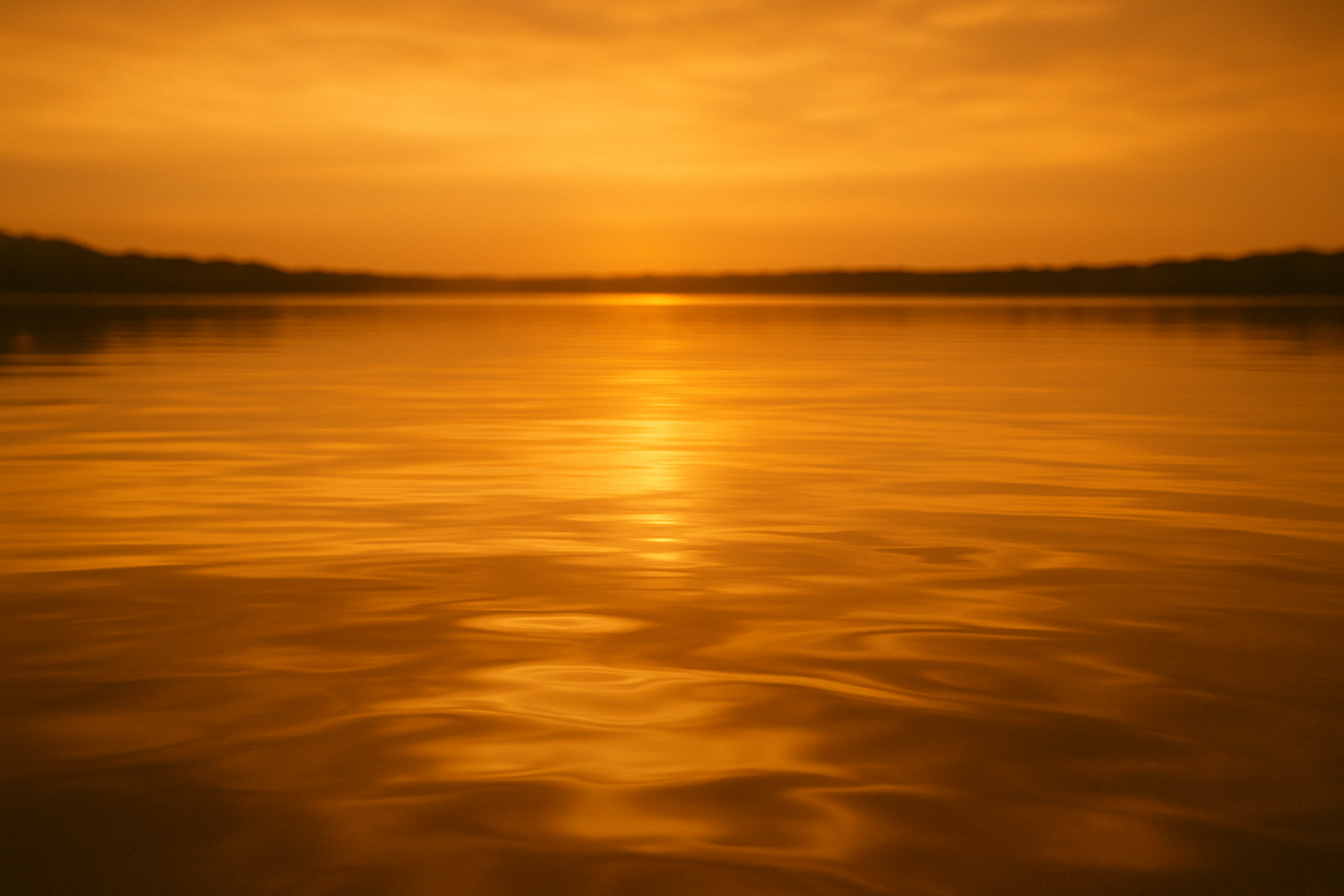 golden hour water reflection editorial image